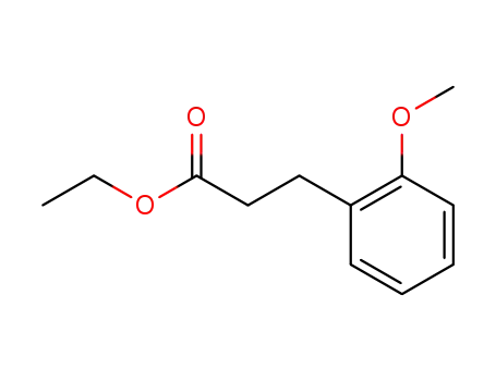 Molecular Structure of 70311-27-2 (3-(2-METHOXY-PHENYL)-PROPIONIC ACID ETHYL ESTER)
