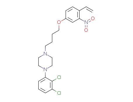 1-(2,3-dichlorophenyl)-4-(4-(3-nitro-4-vinylphenoxy)butyl)piperazine