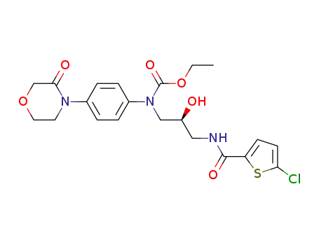 (S)-N-/3-{N-[4-(3-oxomorpholine-4-yl)phenyl]-N-(ethoxycarbonyl)amino}-2-hydroxyprop-1-yl/-5-chlorothiophene-2-carboxamide