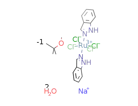 sodium trans-[tetrachlorobis(1H-indazole)ruthenate(III)] dihydrate methyl tert-butyl ether