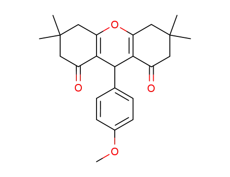 Molecular Structure of 19419-25-1 (1H-Xanthene-1,8(2H)-dione,
3,4,5,6,7,9-hexahydro-9-(4-methoxyphenyl)-3,3,6,6-tetramethyl-)