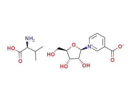 1-((2R,3R,4S,5R)-3,4-dihydroxy-5-(hydroxymethyl)tetrahydrofuran-2-yl)pyridin-1-ium-3-carboxylate (S)-2-ammonio-3-methylbutanoate