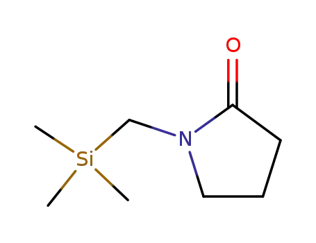 Molecular Structure of 76596-19-5 (2-Pyrrolidinone, 1-[(trimethylsilyl)methyl]-)
