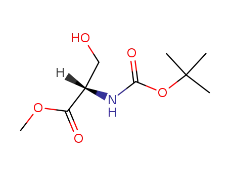 Molecular Structure of 2766-43-0 (Boc-L-serine methyl ester)
