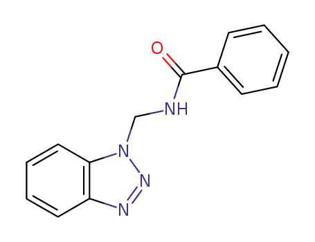 Molecular Structure of 111184-75-9 (N-(1H-BENZOTRIAZOL-1-YLMETHYL)BENZAMIDE&)