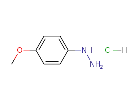Molecular Structure of 19501-58-7 (Hydrazine,(4-methoxyphenyl)-, hydrochloride (1:1))