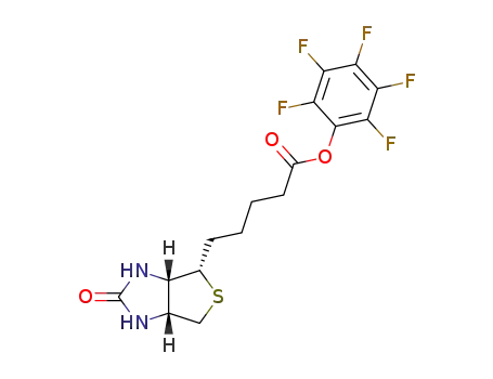 Molecular Structure of 120550-35-8 (EZ-LINK (TM) PFP-BIOTIN, 50 MG)