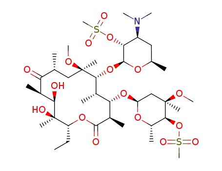 2',4''-di-O-methanesulfonyl-6-O-methylerythromycin A
