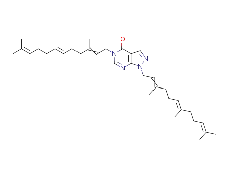 1,5-bis((6E)‐3,7,11‐trimethyldodeca‐2,6,10‐trien‐1‐yl)‐1,5‐dihydro‐4H-pyrazolo[3,4‐d]pyrimidin‐4‐one