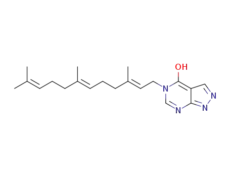5‐((2E,6E)-3,7,11‐trimethyldodeca‐2,6,10‐trien‐1‐yl)‐5H-pyrazolo[3,4‐d]pyrimidin‐4‐ol