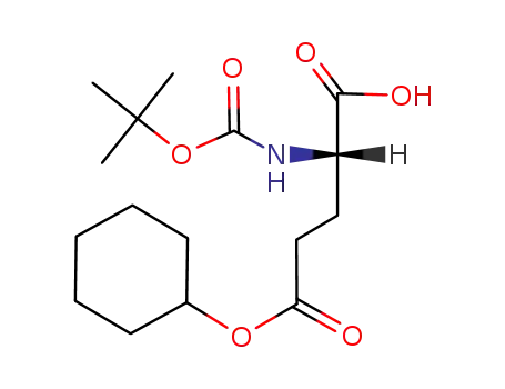 Molecular Structure of 73821-97-3 (Boc-L-glutamic acid 5-cyclohexyl ester)