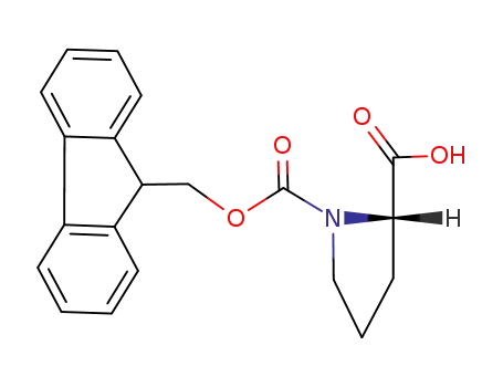 Molecular Structure of 71989-31-6 (Fmoc-L-Proline)