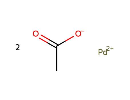3375-31-3,Palladium (II) Acetate,Aceticacid, palladium(2+) salt (8CI,9CI);Palladium acetate (Pd(OAc)2)(7CI);Acetic acid palladium salt;Bis(acetato)palladium;Diacetatopalladium;Diacetoxypalladium;Palladium acetate (Pd(OCOCH3)2);Palladium(2+) acetate;Palladium(2+) diacetate;Palladium(II) acetate;Palladous acetate;Acetic acid, palladium(2+) salt (2:1);palladium acetate;Palladium(2+) diacetate;palladium(ii) acetate;palladium(II)-acetate;