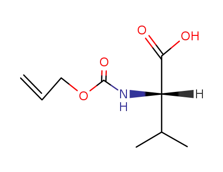 Molecular Structure of 115491-96-8 (L-Valine, N-[(2-propenyloxy)carbonyl]-)