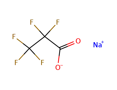 Molecular Structure of 378-77-8 (SODIUM PENTAFLUOROPROPIONATE)