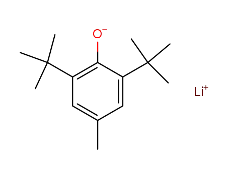 Molecular Structure of 42031-71-0 (Phenol, 2,6-bis(1,1-dimethylethyl)-4-methyl-, lithium salt)