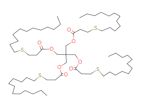 Molecular Structure of 29598-76-3 (2,2-Bis[[3-(dodecylthio)-1-oxopropoxy]methyl]propane-1,3-diyl bis[3-(dodecylthio)propionate])