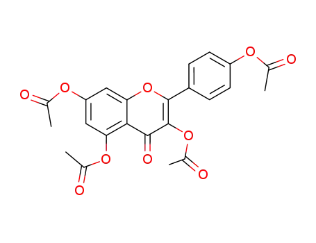 Molecular Structure of 16274-11-6 (KAEMPFEROLTETRAACETATE)