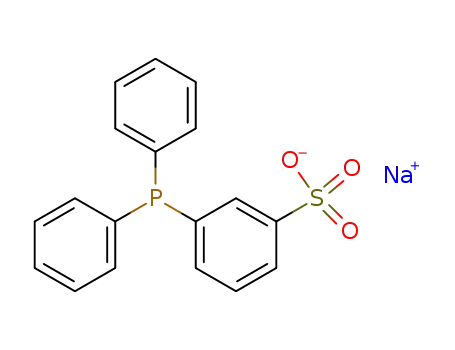 Molecular Structure of 63995-75-5 (DIPHENYLPHOSPHINOBENZENE-3-SULFONIC ACID SODIUM SALT)