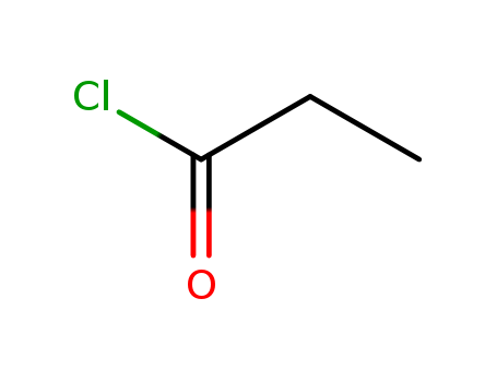 79-03-8,Propionyl chloride,Propionylchloride (6CI,8CI);Chloro ethyl ketone;NSC 83547;Propionic acid chloride;