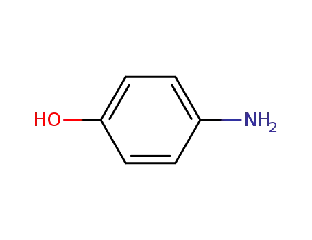 Molecular Structure of 123-30-8 (4-Aminophenol)