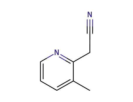 Molecular Structure of 38203-11-1 (2-(3-METHYLPYRIDIN-2-YL)ACETONITRILE)
