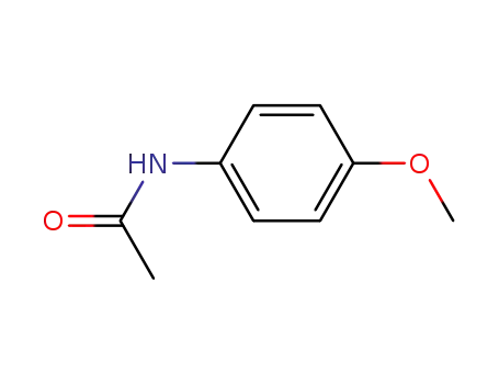 Molecular Structure of 51-66-1 (N-(4-Methoxyphenyl)acetamide)