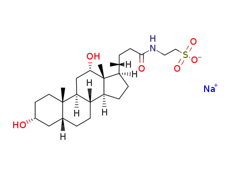 Molecular Structure of 1180-95-6 (Taurodeoxycholic acid sodium salt)