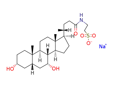 Molecular Structure of 6009-98-9 (TAUROCHENODEOXYCHOLIC ACID SODIUM SALT)