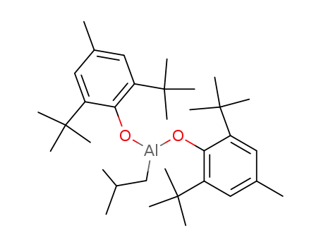 Molecular Structure of 56252-57-4 (Aluminum,
bis[2,6-bis(1,1-dimethylethyl)-4-methylphenolato](2-methylpropyl)-)