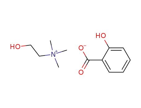Molecular Structure of 2016-36-6 (Choline salicylate)