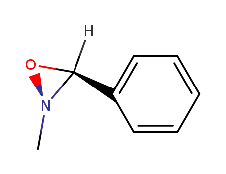 Molecular Structure of 39245-63-1 (Oxaziridine, 2-methyl-3-phenyl-, (2R,3S)-rel-)