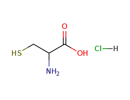 Molecular Structure of 10318-18-0 (DL-Cysteine hydrochloride)