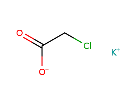 Molecular Structure of 7748-25-6 (Acetic acid, chloro-, potassium salt)