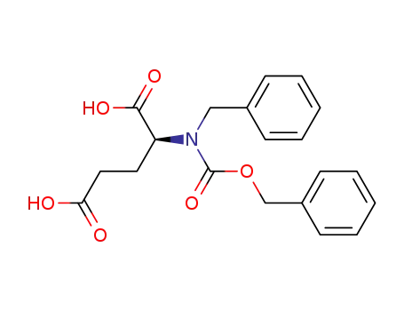 Molecular Structure of 132316-96-2 (L-Glutamic acid, N-[(phenylmethoxy)carbonyl]-N-(phenylmethyl)-)