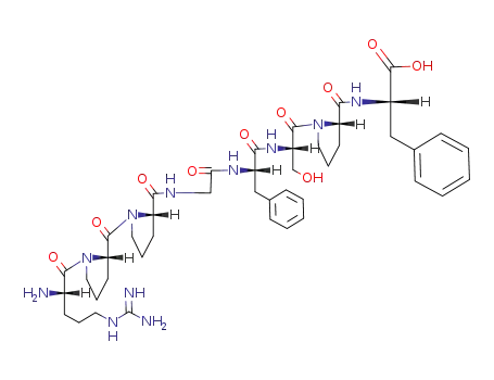 Molecular Structure of 15958-92-6 (ARG-PRO-PRO-GLY-PHE-SER-PRO-PHE)