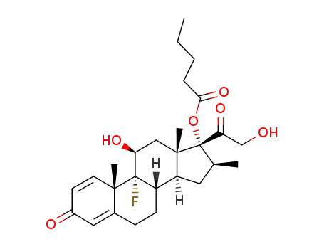Molecular Structure of 2152-44-5 (Betamethasone 17-valerate)