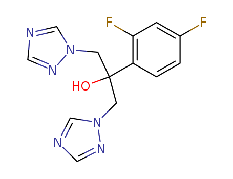 86386-73-4,Fluconazole,Flucostat;Fluconazolum [Latin];Biozolene;FLU;Zemyc;Forcan;FCZ;Diflucan;Flusol;Flukezol;Pritenzol;2-(2,4-difluorophenyl)-1,3-bis(1,2,4-triazol-1-yl)propan-2-ol;Biocanol;Fluzone;Cryptal;UK 49858;Syscan;Alflucoz;1H-1,2,4-Triazole-1-ethanol,R-(2,4-difluorophenyl)- R-(1H-1,2,4-triazol-1-ylmethyl)-;FLZ;Diflucan (TN);Flucazol;FLC;Canzol;Oxifugol;Fluconazole (JAN/USAN);Fungata;Mutum;FLCZ;Baten;alpha-(2,4-Difluorophenyl)-alpha-(1H-1,2,4-triazol-1-ylmethyl)-1H-1,2,4-triazole-1-ethanol;Fluconazol [Spanish];Triflucan;Afungil;Zonal;Elazor;