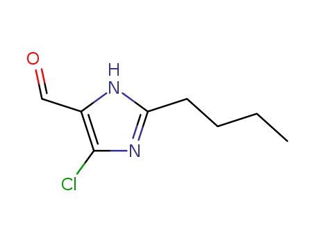 Molecular Structure of 83857-96-9 (2-Butyl-4-chloro-5-formylimidazole)