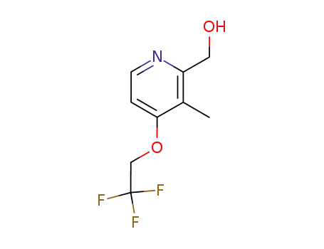 Molecular Structure of 103577-66-8 (2-Hydroxymethyl-3-methyl-4-(2,2,2-trifluoroethoxy)pyridine hydrochloride)