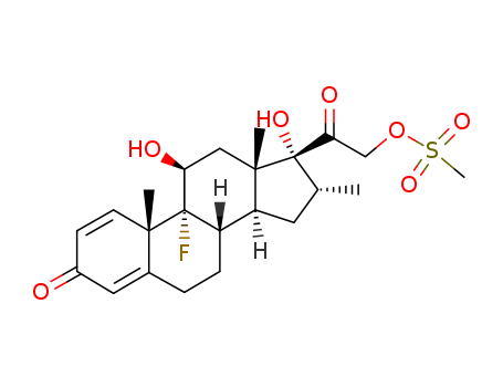 [2-[(8S,9R,10S,11S,13S,14S,16R,17R)-9-fluoro-11,17-dihydroxy-10,13,16-trimethyl-3-oxo-6,7,8,11,12,14,15,16-octahydrocyclopenta[a]phenanthren-17-yl]-2-oxoethyl] methanesulfonate