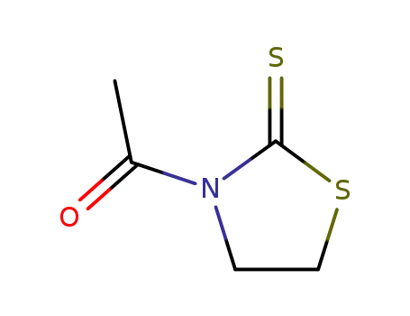 Molecular Structure of 76397-53-0 (2-Thiazolidinethione, 3-acetyl- (9CI))