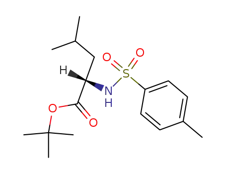 Molecular Structure of 64143-84-6 (L-Leucine, N-[(4-methylphenyl)sulfonyl]-, 1,1-dimethylethyl ester)