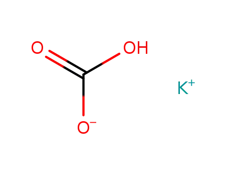 Molecular Structure of 298-14-6 (Potassium bicarbonate)