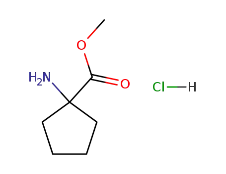 Molecular Structure of 60421-23-0 (Methyl 1-amino-1-cyclopentanecarboxylate hydrochloride)
