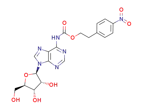 4-Nitrophenethyl(9-((2R,3R,4S,5R)-3,4-dihydroxy-5-(hydroxymethyl)tetrahydrofuran-2-yl)-9H-purin-6-yl)carbamate
