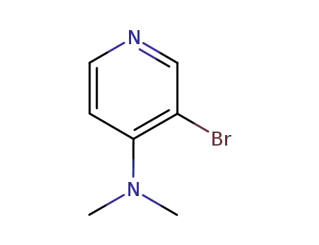 Molecular Structure of 84539-35-5 (3-BROMO-4-(N,N-DIMETHYL)AMINOPYRIDINE)