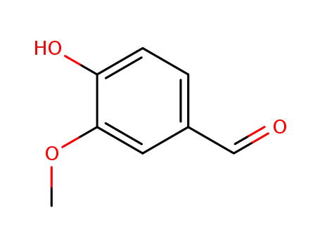 Molecular Structure of 121-33-5 (Vanillin)