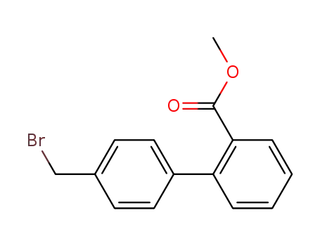 Molecular Structure of 114772-38-2 (Methyl 4'-bromomethyl biphenyl-2-carboxylate)