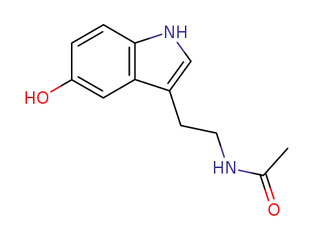 Molecular Structure of 1210-83-9 (N-ACETYL-5-HYDROXYTRYPTAMINE)